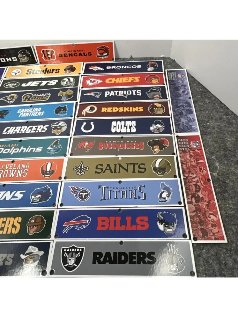 2013 NFL Rush Zone Football Board Game Lot of 36 End Zone Banner Replacements 7